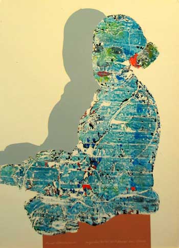 Imaginre Portraits von Mozart, wei